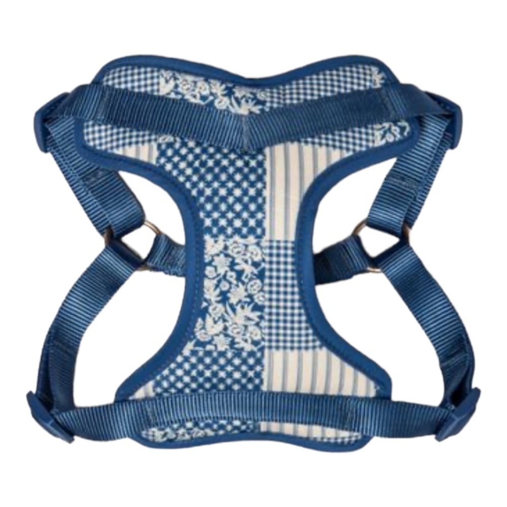 Boots & Barkley Small Blue Stripes And Stars Dog Harness Size Small NWT